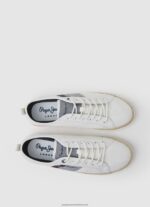 White Blucher Canvas Sneakers Pepe Jeans L20F2F1216 Men - Image 2
