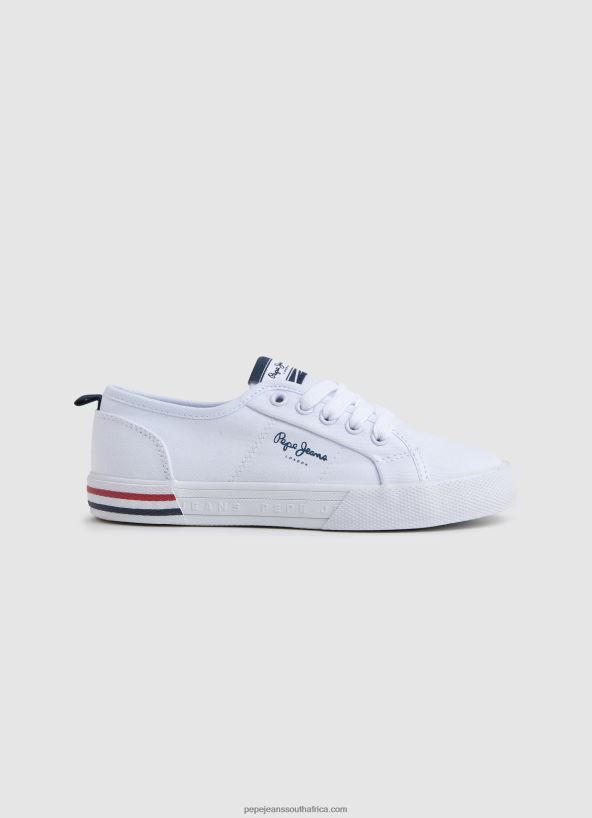 white_brady_basic_sneakers_pepe_jeans_l20f2f1560_boy.jpg White Brady Basic Sneakers Pepe Jeans L20F2F1560 Boy - Image 1