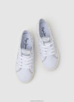 White Brady Shine Basic Sneakers Pepe Jeans L20F2F1323 Girl - Image 2