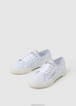 White Brady Shine Basic Sneakers Pepe Jeans L20F2F1323 Girl - Image 3