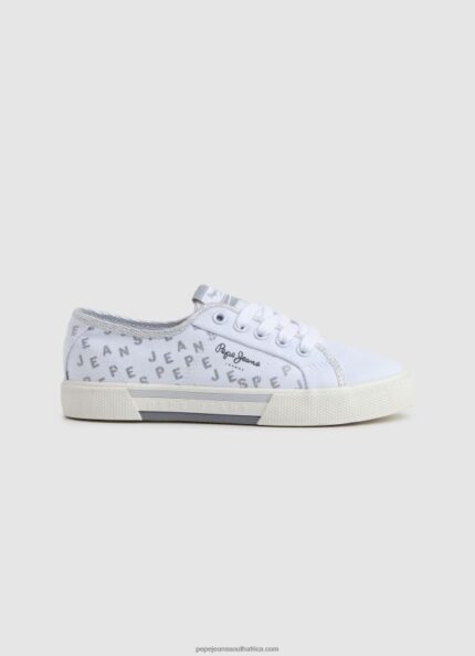 White Brady Shine Basic Sneakers Pepe Jeans L20F2F1323 Girl