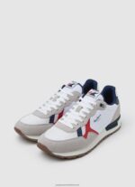 White Brit Combined Sneakers Pepe Jeans L20F2F1182 Men - Image 4