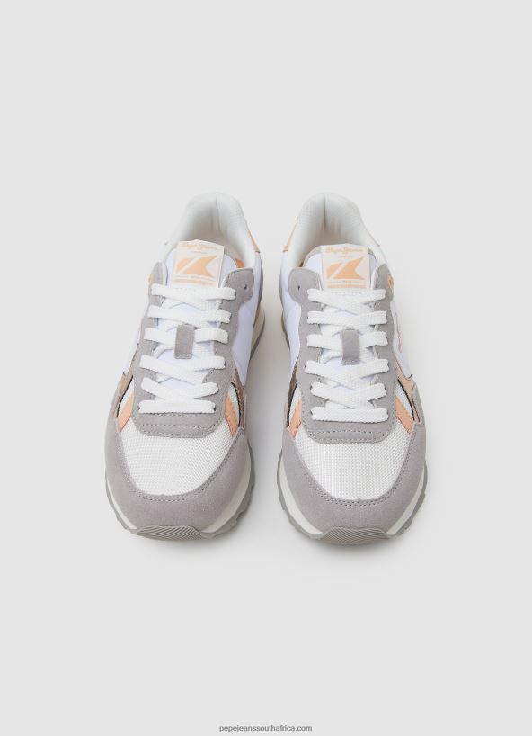 White Brit Heritage Combined Sneakers Pepe Jeans L20F2F615 Women - Image 2