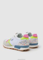 White Brit Neon Combined Sneakers Pepe Jeans L20F2F1316 Girl - Image 4