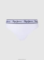 White Classic Panty With Printed Logo Pepe Jeans L20F2F542 Women - Image 3