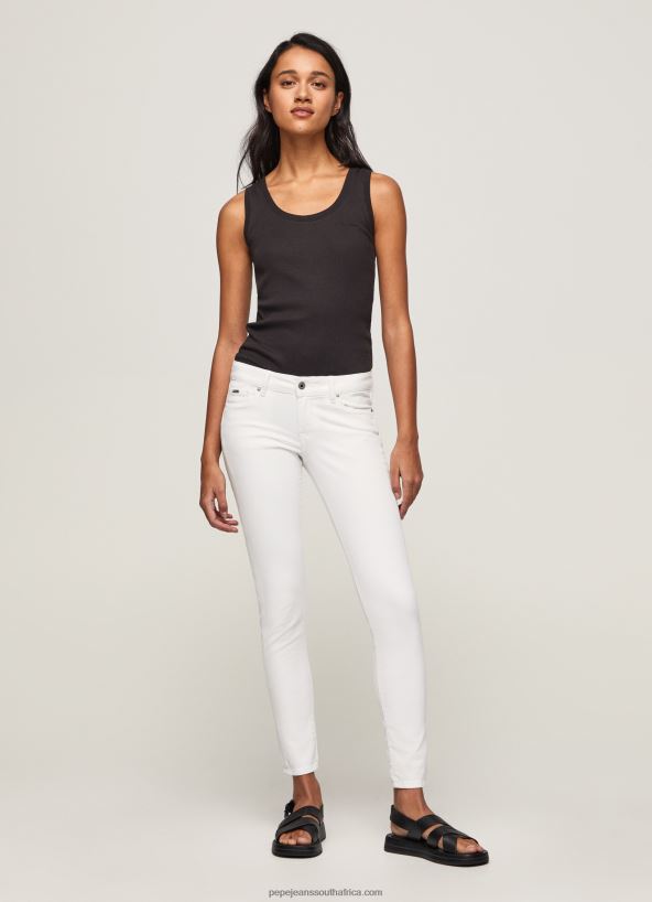 white_classic_skinny_trousers_pepe_jeans_l20f2f299_women.jpg White Classic Skinny Trousers Pepe Jeans L20F2F299 Women - Image 1