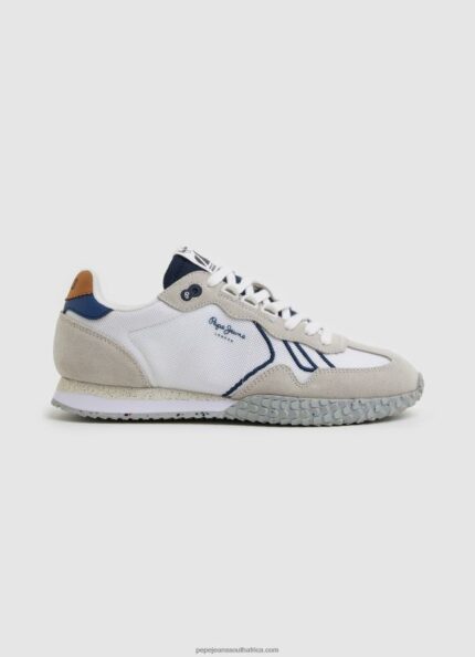 White Combined Retro Sneakers Pepe Jeans L20F2F1231 Men