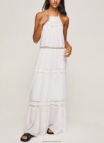 White Dress With Embroidered Details Pepe Jeans L20F2F219 Women - Image 3
