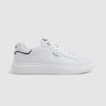 White Eaton Part Leather Sneakers Pepe Jeans L20F2F1208 Men