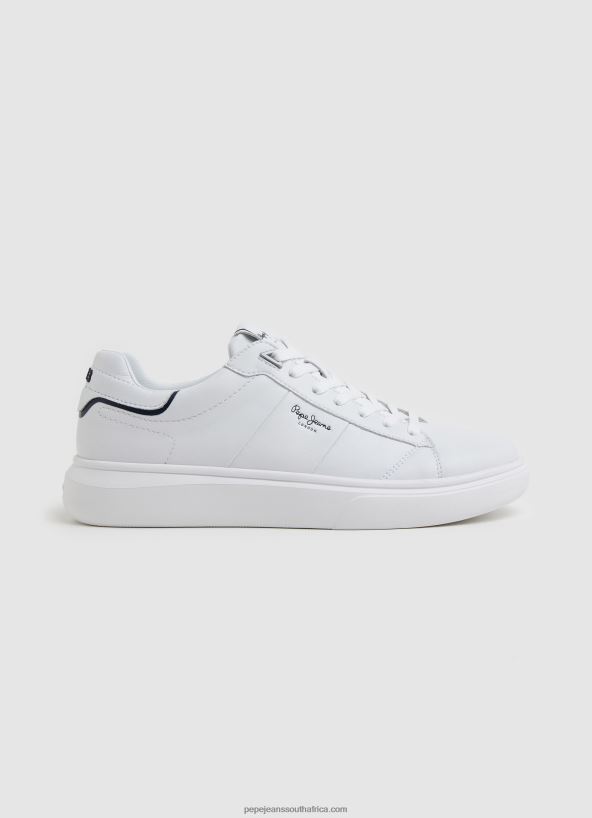 white_eaton_part_leather_sneakers_pepe_jeans_l20f2f1208_men.jpg White Eaton Part Leather Sneakers Pepe Jeans L20F2F1208 Men - Image 1