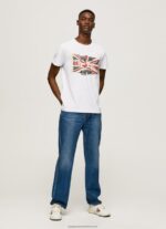 White Flag Logo N Waving Flag T-Shirt Pepe Jeans L20F2F1014 Men - Image 2