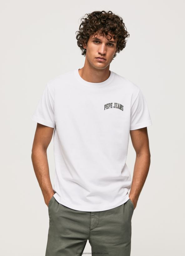 white_high_density_logo_cotton_t_shirt_pepe_jeans_l20f2f919_men.jpg White High Density Logo Cotton T-Shirt Pepe Jeans L20F2F919 Men - Image 1