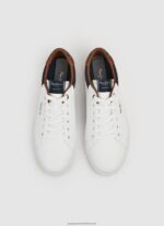 White Kenton Court Combined Sneakers Pepe Jeans L20F2F1238 Men - Image 3