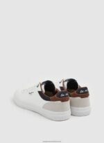 White Kenton Court Combined Sneakers Pepe Jeans L20F2F1238 Men - Image 4