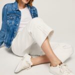 White Kenton Max Classic Sneakers Pepe Jeans L20F2F583 Women