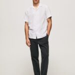 White Lastingham Short Sleeved Shirt Pepe Jeans L20F2F1060 Men