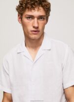 White Lastingham Short Sleeved Shirt Pepe Jeans L20F2F1060 Men - Image 3
