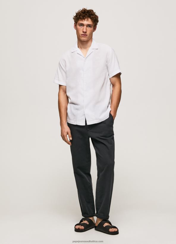 white_lastingham_short_sleeved_shirt_pepe_jeans_l20f2f1060_men.jpg White Lastingham Short Sleeved Shirt Pepe Jeans L20F2F1060 Men - Image 1