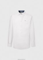 White Lawson Regular Fit Oxford Shirt Pepe Jeans L20F2F1044 Men - Image 5