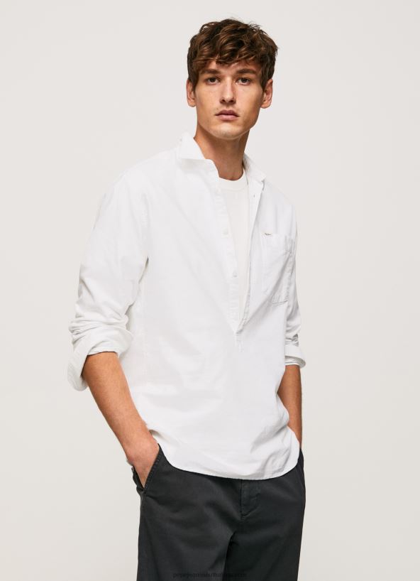 White Lawson Regular Fit Oxford Shirt Pepe Jeans L20F2F1044 Men - Image 1