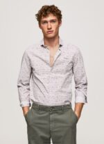White Lenora Slim Fit Poplin Shirt Pepe Jeans L20F2F1075 Men - Image 2