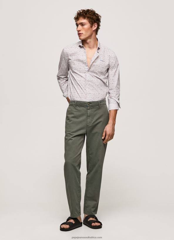 White Lenora Slim Fit Poplin Shirt Pepe Jeans L20F2F1075 Men - Image 1
