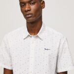 White Lindenberg Short Sleeved Shirt Pepe Jeans L20F2F1063 Men