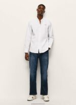 White Lisselton Striped Dobby Shirt Pepe Jeans L20F2F1064 Men - Image 2