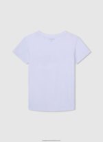 White Logo Basic T-Shirt Pepe Jeans L20F2F1607 Boy - Image 2