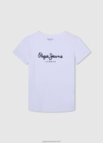 White Logo Basic T-Shirt Pepe Jeans L20F2F1607 Boy