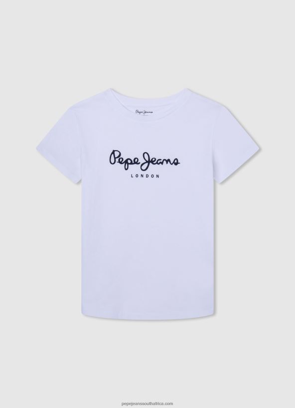 white_logo_basic_t_shirt_pepe_jeans_l20f2f1607_boy.jpg White Logo Basic T-Shirt Pepe Jeans L20F2F1607 Boy - Image 1