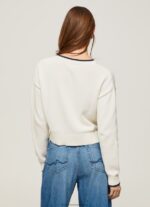 White Logo Print Cotton Jersey Pepe Jeans L20F2F253 Women - Image 4