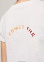 White Logo Print T-Shirt Pepe Jeans L20F2F381 Women - Image 5