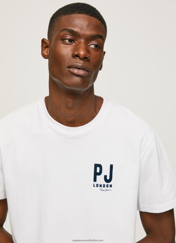 white_logo_print_t_shirt_pepe_jeans_l20f2f953_men.jpg White Logo Print T-Shirt Pepe Jeans L20F2F953 Men - Image 1