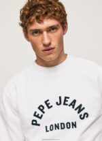 White Logo Printed Sweatshirt Pepe Jeans L20F2F901 Men - Image 3
