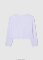 White Long Sleeve Cotton T-Shirt Pepe Jeans L20F2F1456 Girl - Image 2