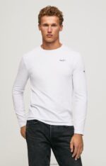White Long-Sleeved Cotton T-Shirt Pepe Jeans L20F2F1007 Men - Image 3