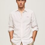 White Lynton Regular Fit Oxford Shirt Pepe Jeans L20F2F1034 Men