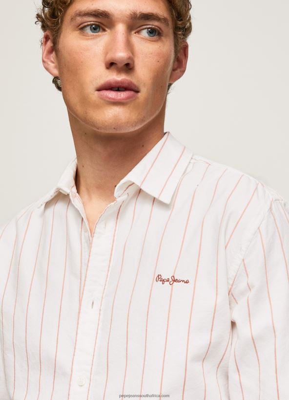 White Lynton Regular Fit Oxford Shirt Pepe Jeans L20F2F1034 Men - Image 3