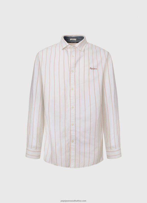 White Lynton Regular Fit Oxford Shirt Pepe Jeans L20F2F1034 Men - Image 5