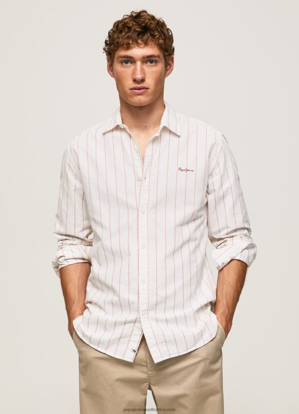 White Lynton Regular Fit Oxford Shirt Pepe Jeans L20F2F1034 Men - Image 1