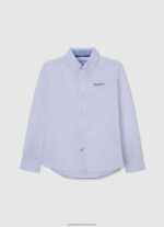 White Maldon Regular Fit Poplin Shirt Pepe Jeans L20F2F1662 Boy
