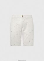 White Mc Queen Print Chino Shorts Pepe Jeans L20F2F1116 Men - Image 5