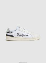 White Milton Mesh Combined Sneakers Pepe Jeans L20F2F612 Women