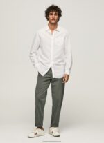 White Parker Long Sleeved Shirt Pepe Jeans L20F2F1073 Men - Image 2