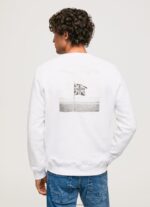 White Photo Print Jumper Pepe Jeans L20F2F867 Men - Image 5