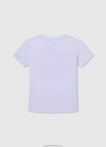 White Photo Print T-Shirt Pepe Jeans L20F2F1457 Girl - Image 2