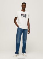 White Photo Print T-Shirt Pepe Jeans L20F2F955 Men - Image 2