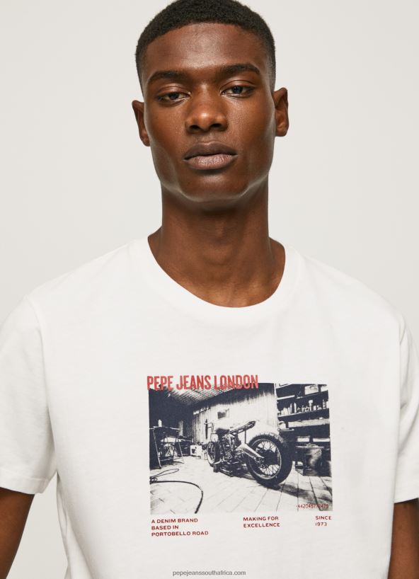 white_photo_print_t_shirt_pepe_jeans_l20f2f955_men.jpg White Photo Print T-Shirt Pepe Jeans L20F2F955 Men - Image 1