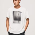 White Photo Print T-Shirt Pepe Jeans L20F2F958 Men